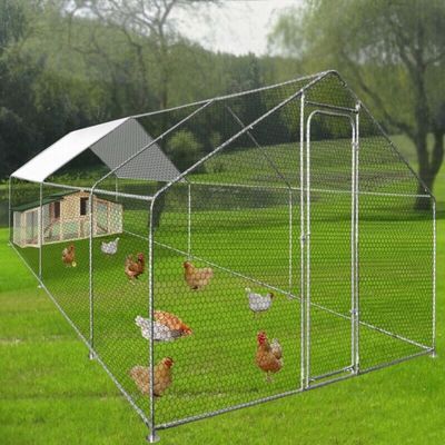 大型养鸡棚户外钢管搭建养殖大棚养鸭棚简易大号鸡笼家禽养殖棚