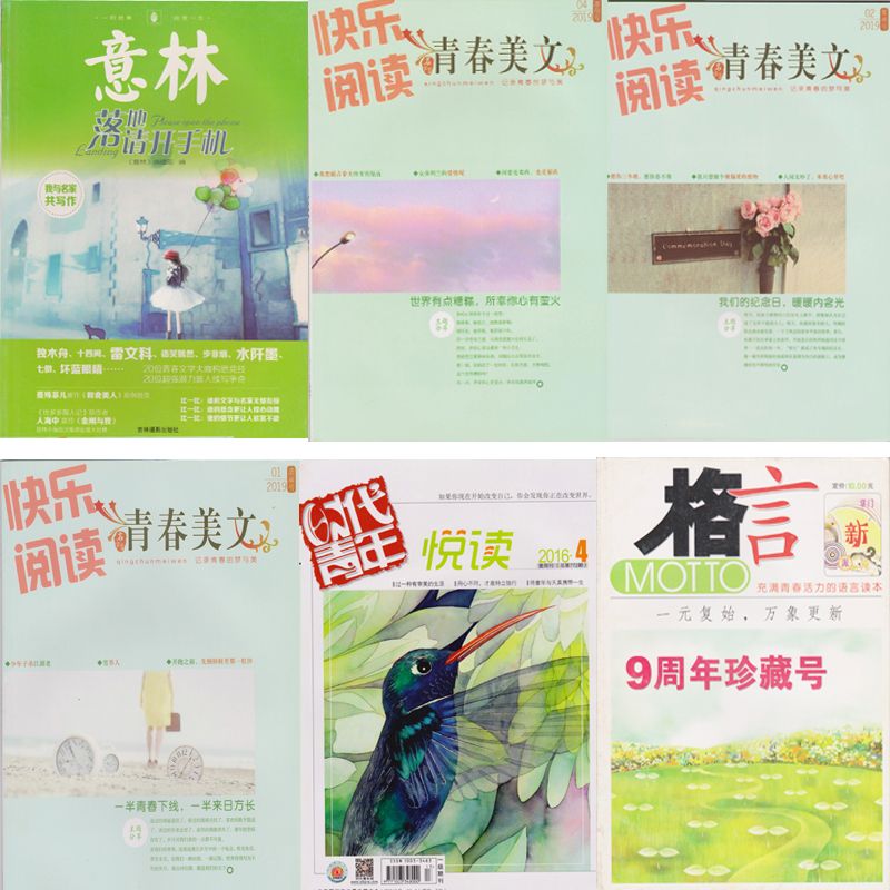 16本杂志青春风悦读关注意林格言哲思美文疯狂阅读青年文摘随机配 虎窝拼