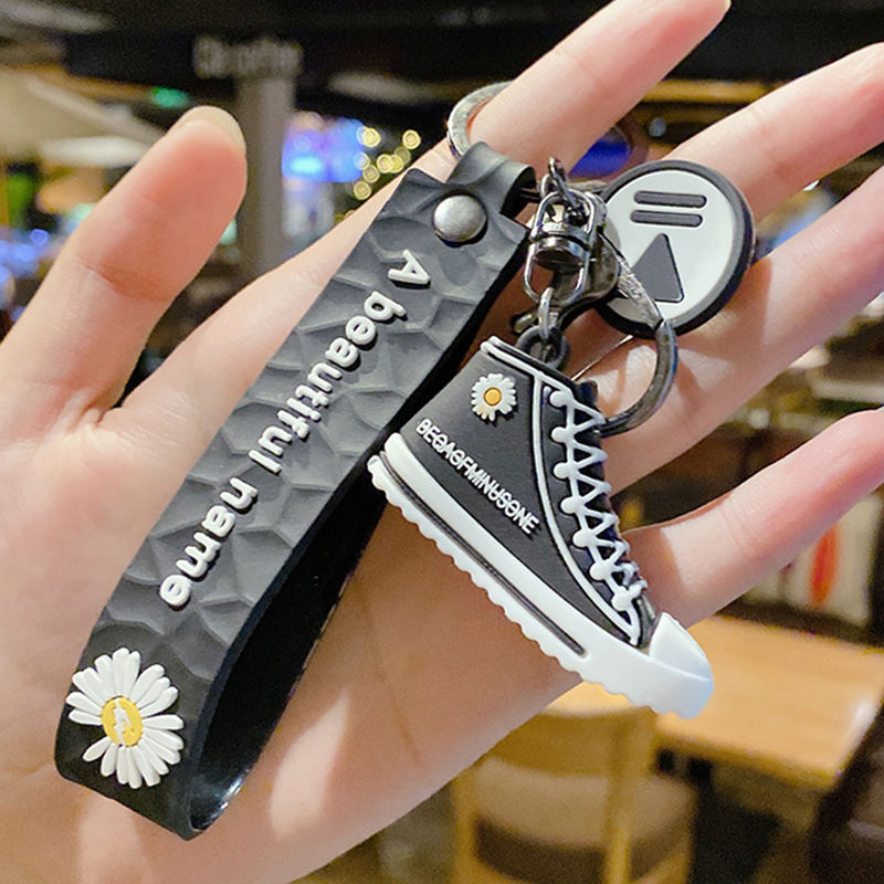 [new product] key chain creative cute cartoon female car key chain pendant couple bag bell small gift