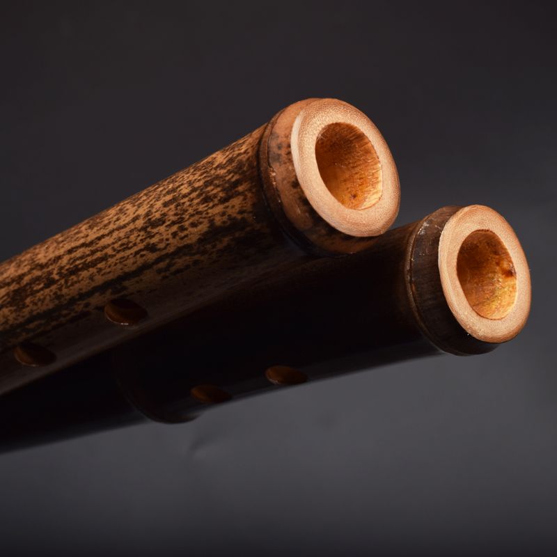 箫一节洞箫短箫紫竹素萧专业演奏f成人8八孔初学g调古风萧笛乐器