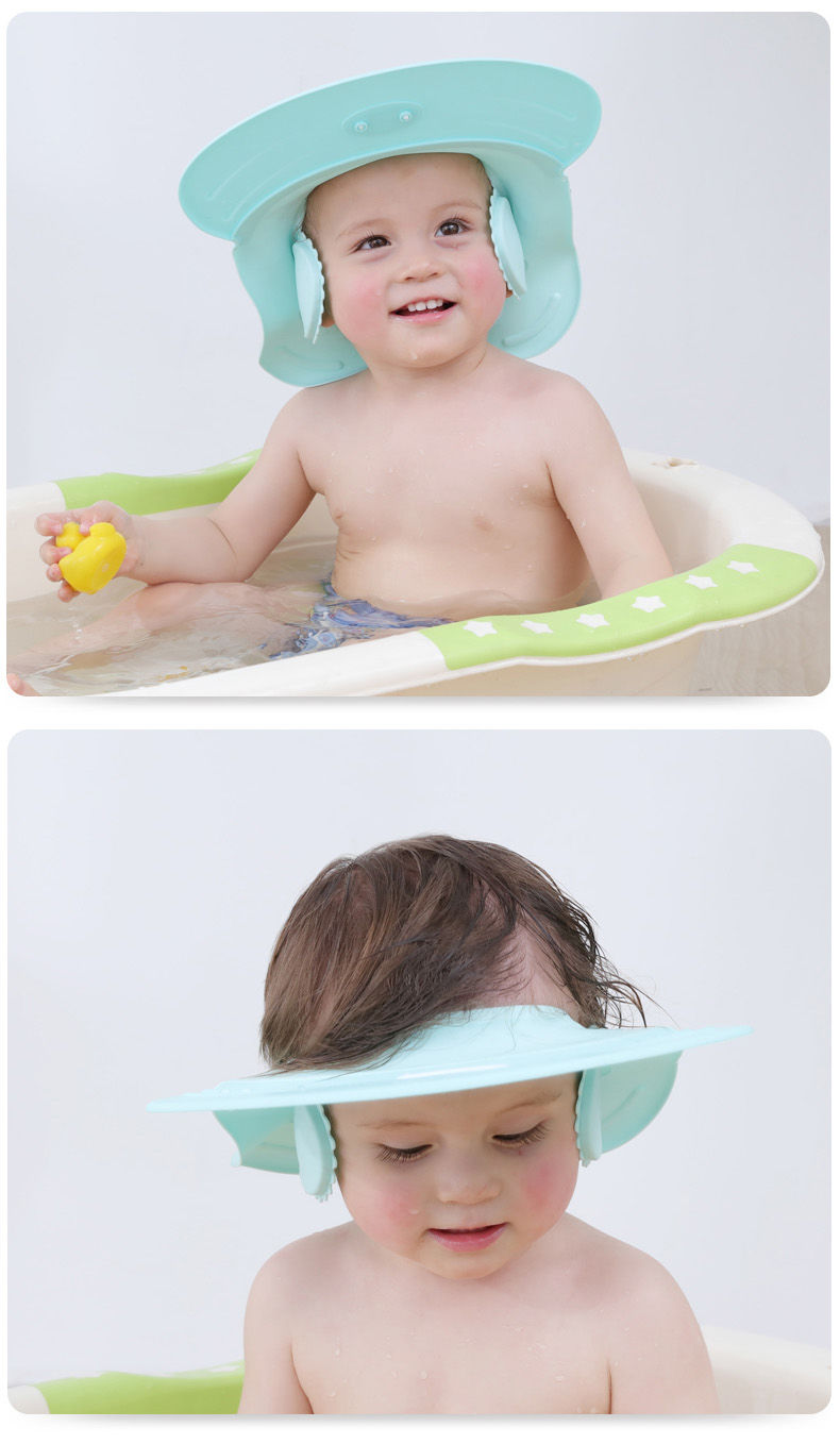 儿童洗头神器硅胶洗发帽防水护耳宝宝淋浴帽婴儿洗澡帽小孩洗头帽