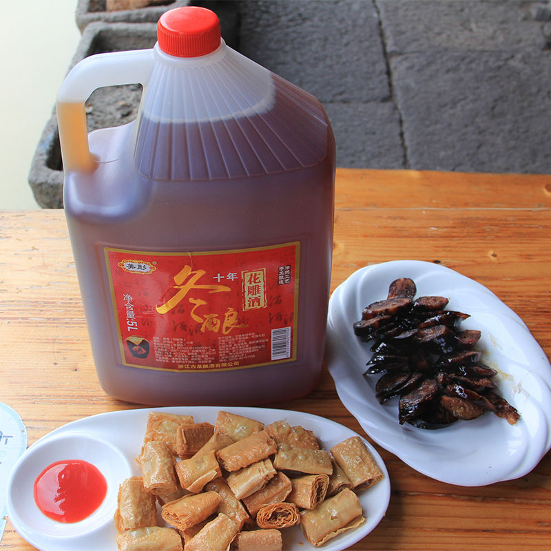 75735-绍兴十年陈手工冬酿花雕酒十斤桶装糯米加饭可自饮料酒药引包邮-详情图
