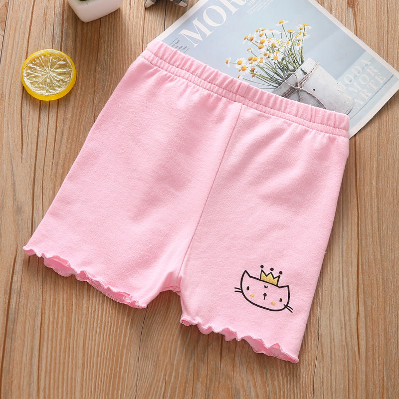 Little Fairy Doll Girls Shorts Pure Cotton Summer Baby Safety Pants Anti-light Children Wear Leggings Thin in Summer