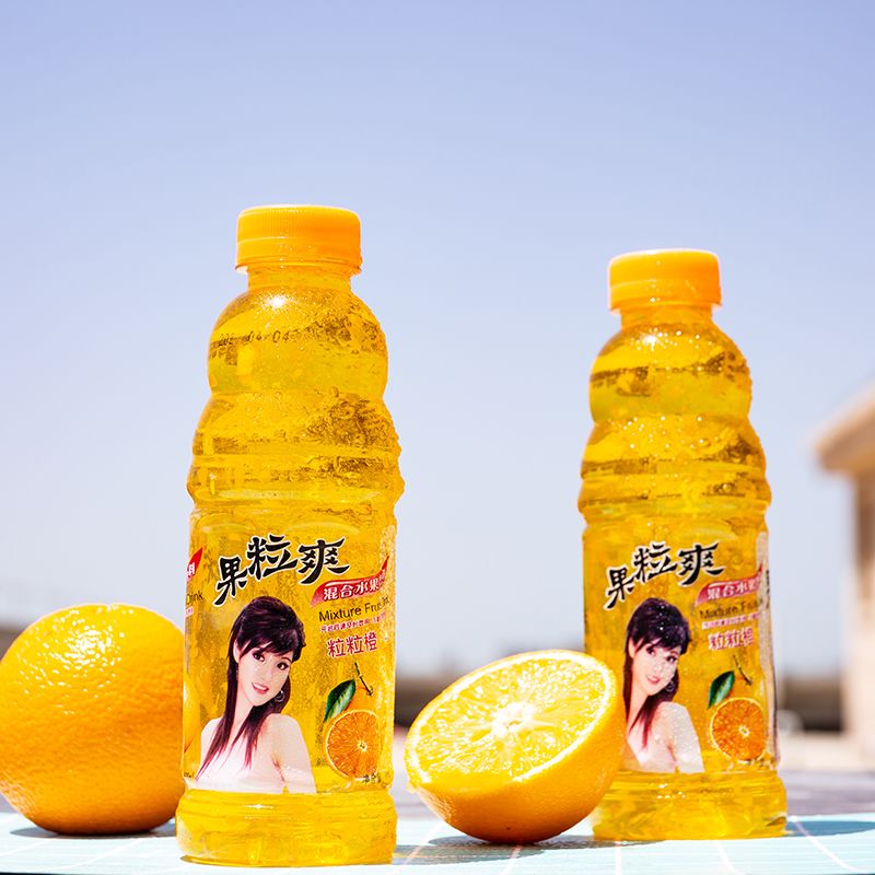 果粒爽果味饮料600ml*15瓶超市网吧餐饮整箱特价批发