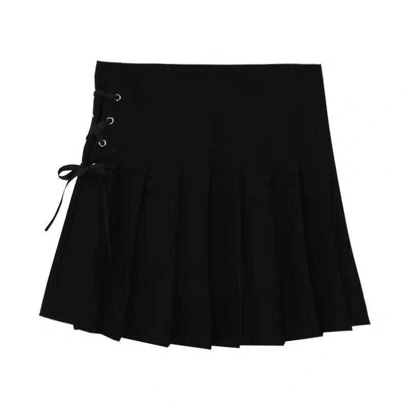 Pleated skirt women's spring and summer 2020 new skirt versatile strappy skirt Korean style college style short skirt A-line skirt