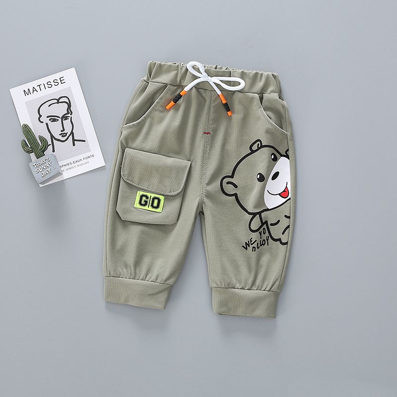 Children's clothes baby Capris men's summer thin 1-3 year old children's shorts foreign style men's child labor pants baby fashion