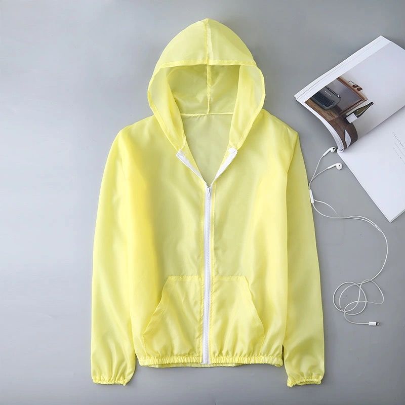 Ladies sun protection clothing Korean version summer new short style loose ultra-thin breathable quick-drying hooded outdoor jacket sun protection clothing