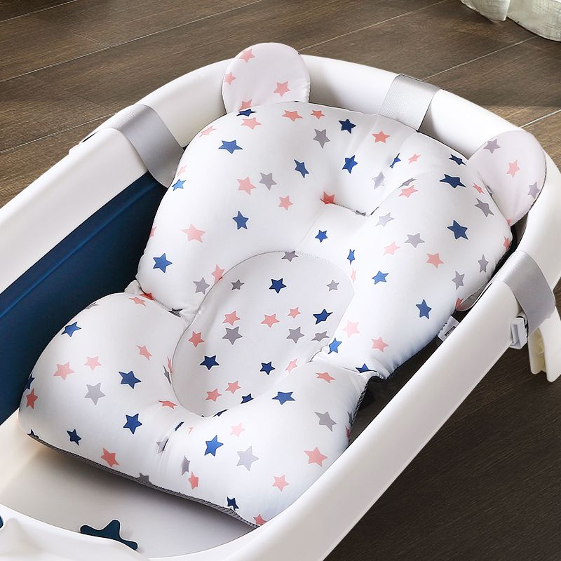 Baby bath net bag baby bath artifact can sit and lie on non slip suspension pad bath net newborn bathtub support universal