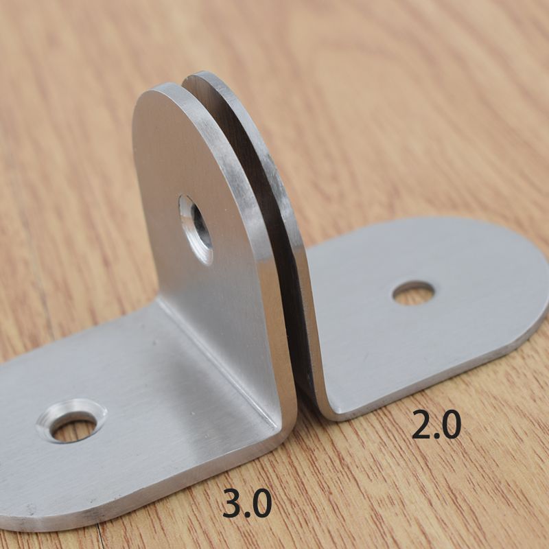 90度304不锈钢角码 公共卫生间隔断配件直角厕所隔板连接件固定件