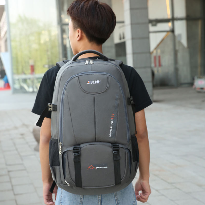 60 l travel bag large capacity backpack men's backpack light luggage bag sports hiking outdoor climbing bag