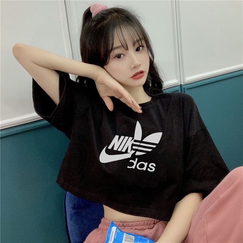 Short sleeve female student Korean loose versatile short T-shirt girl 2020 new summer Hong Kong style top girlfriends
