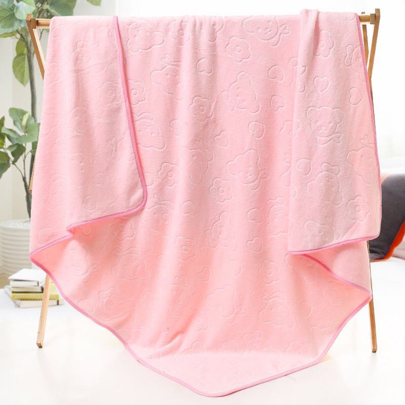 Bath towel thicker than pure cotton absorbent adult baby baby baby cute towel wholesale