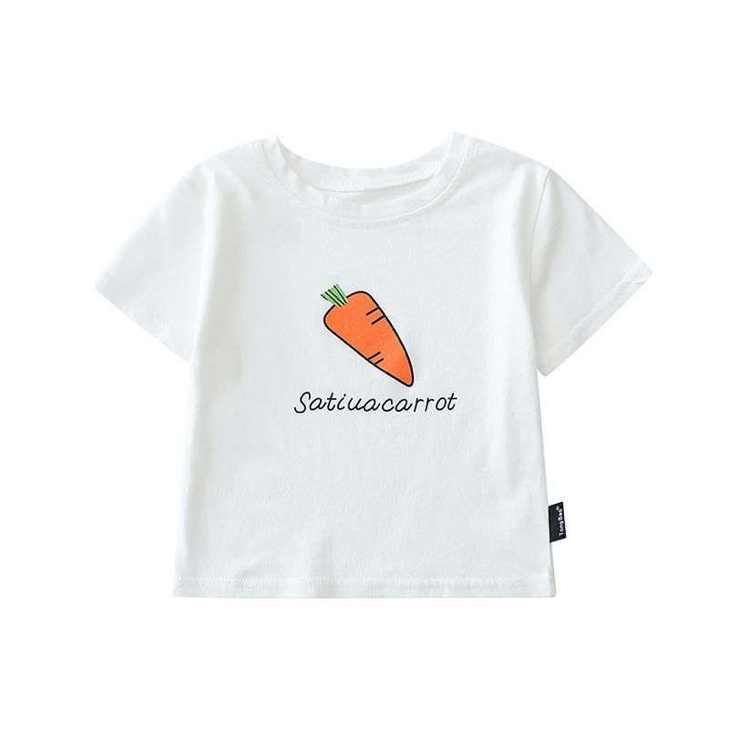 Children's T-shirt for boys and girls 2020 summer wear new Korean style short sleeve middle and small children's breathable half sleeve bottoming shirt trend