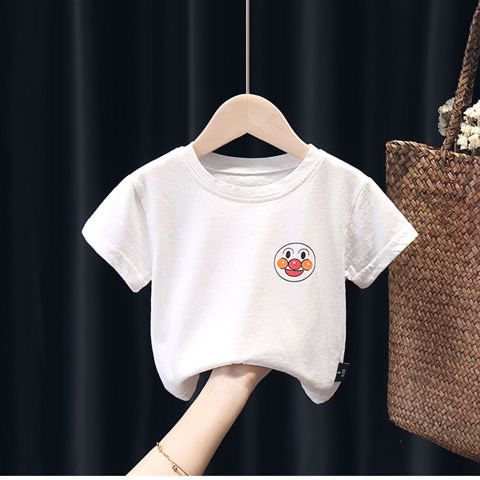Children's T-shirt for boys and girls 2020 summer wear new Korean style short sleeve middle and small children's breathable half sleeve bottoming shirt trend