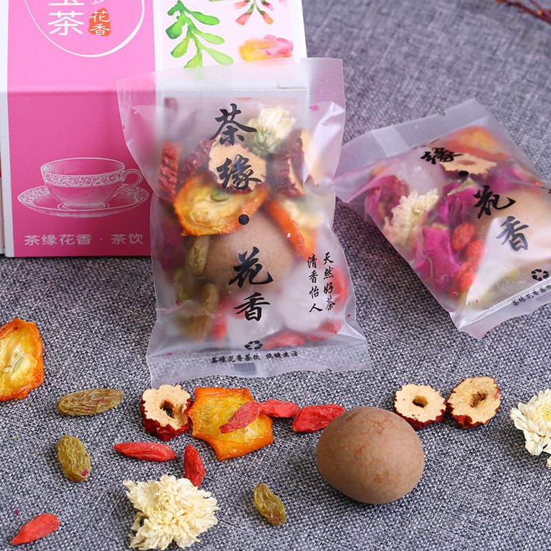 Qixue Yangyan Babao tea health flower tea rose longan red jujube medlar chrysanthemum fruit tea combination flower tea