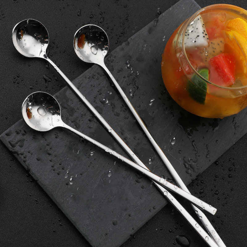 Ole multi-handle spoon stainless steel coffee spoon seasoning spoon stirring spoon children's round spoon creative spoon small spoon