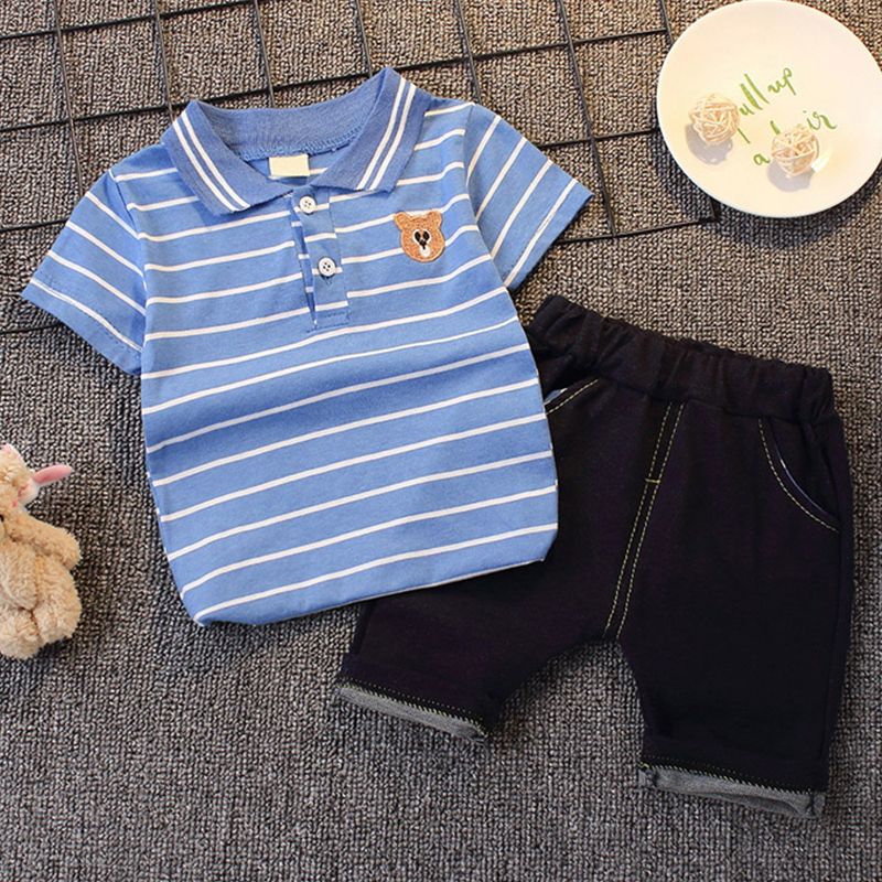 男童夏装2023新款套装1-3岁4婴儿服装夏季洋气宝宝短袖两件套