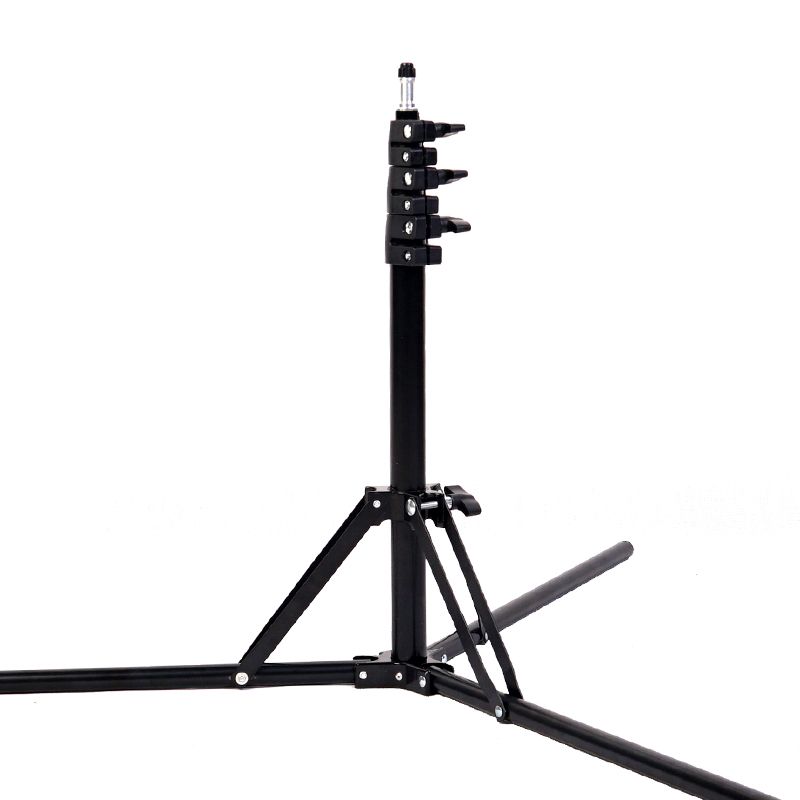 2米专业摄影灯架便携反折叠灯架三脚架柔光箱led闪光灯外拍支架