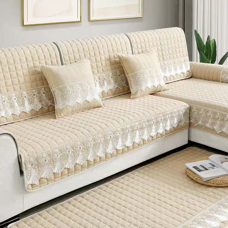 【四季沙发垫通用】布艺防滑沙发套罩简约现代沙发套全包万能坐垫欧式