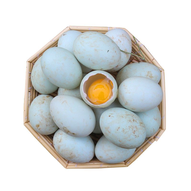 鸭蛋新鲜贾鲁河农家散养生鸭蛋精选特大个绿壳鸭蛋现捡现发土鸭蛋