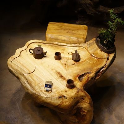 n0011香樟根雕茶桌 98x62x58根雕茶台茶艺桌家用根雕茶几整体茶桌