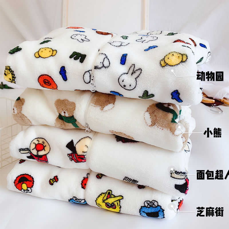 Baby onepiece pajamas children's autumn and winter children's clothes boys and girls sleeping bags spring and autumn children's flannel home clothes [to be issued on October 24]