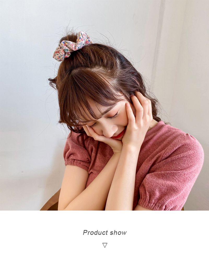 bm简约猪大肠发圈头绳扎头发皮筋女ins学生肥肠发圈复古网红法式