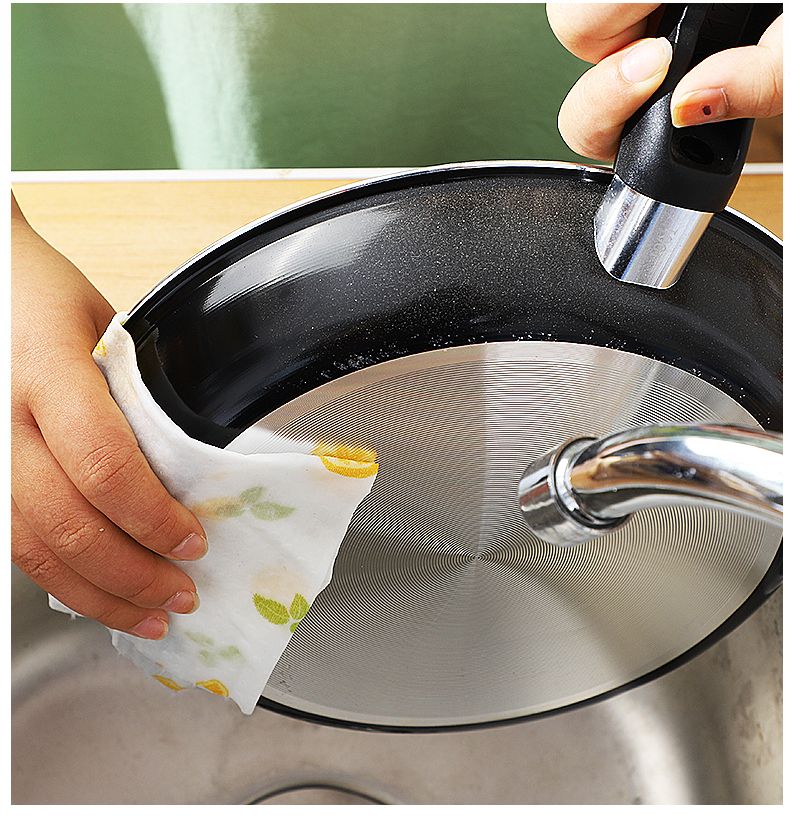 懒人抹布厨房干湿两用可水洗吸油纸一次性洗碗布加厚