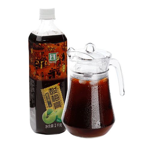 怡泰1kg浓缩酸梅膏12倍酸梅浓缩汁山楂汁乌梅酸梅汤商用酸梅整箱 图片 2
