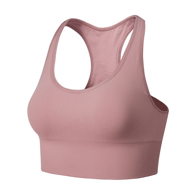 One-piece sports underwear women's shockproof running anti-sagging yoga beauty vest style gathered shape fitness bra thin