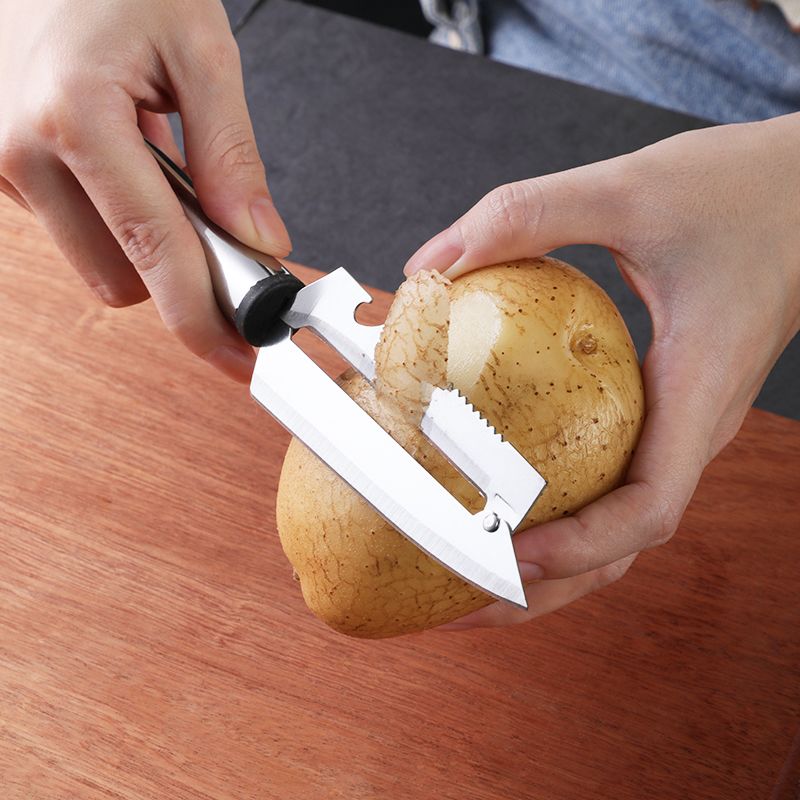 升级款削皮刀家用厨房加厚不锈钢多功能水果刀苹果削皮器瓜果刀