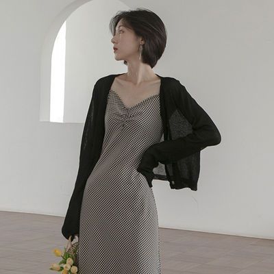 19118/防晒衣女冰丝针织开衫夏季新款薄款外套长袖外搭短款小披肩空调衫