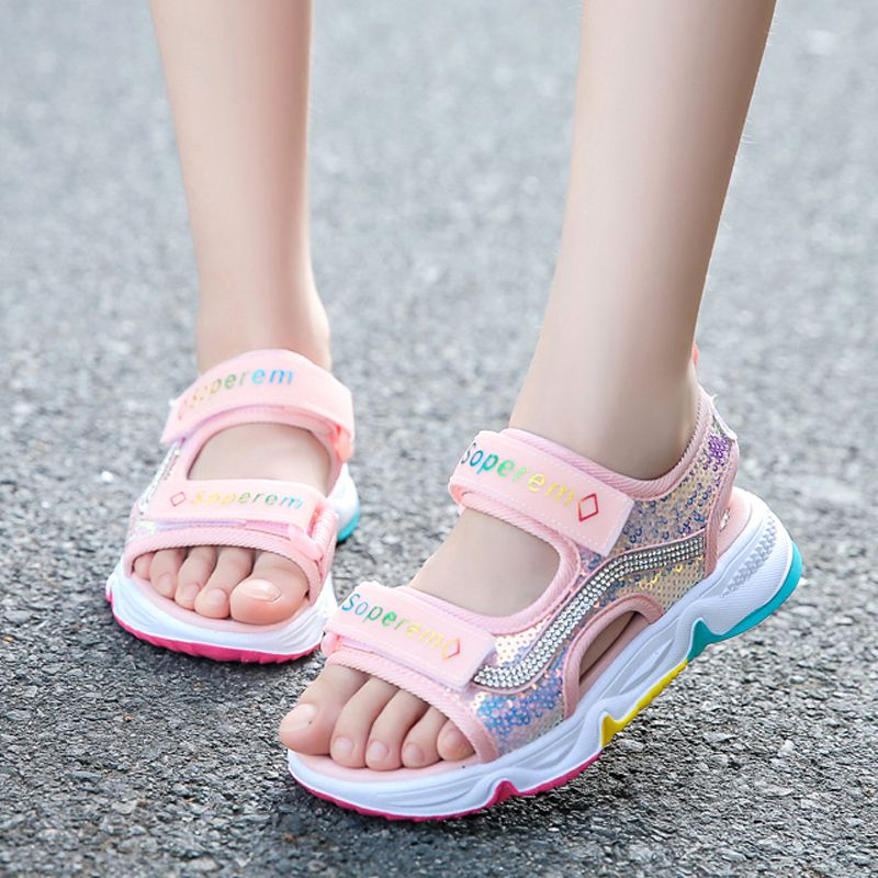 女童凉鞋2022夏季新款韩版儿童运动凉鞋中大童男童鞋子女孩沙滩鞋