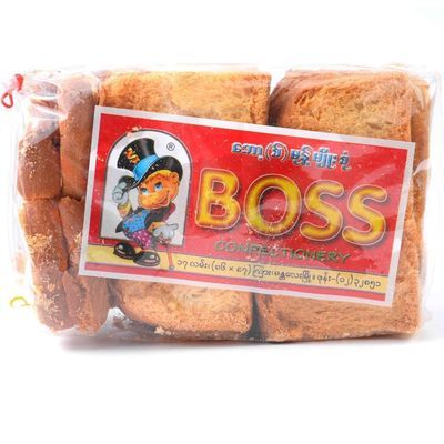 缅甸特产BOSS干面包干泡鲁达材料正宗大老板代餐饼干零食300g