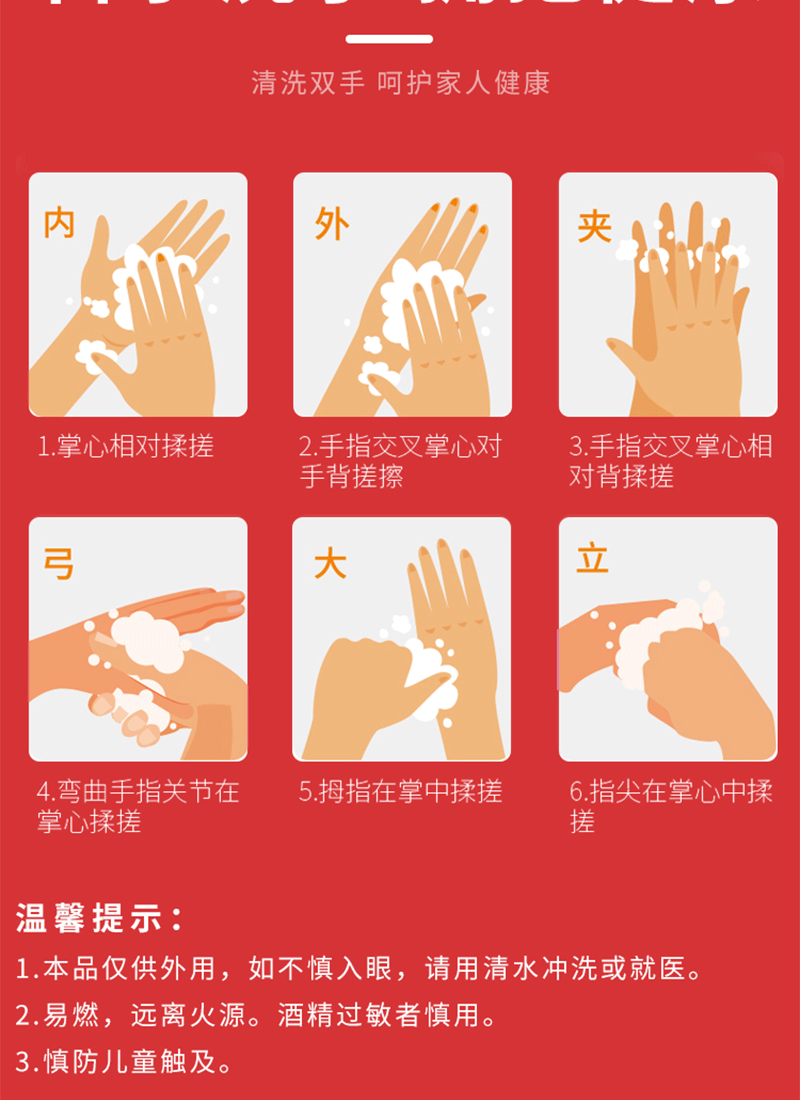 免洗洗手液儿童家用免洗手消毒凝胶抗菌清香型杀菌消毒液学生便携