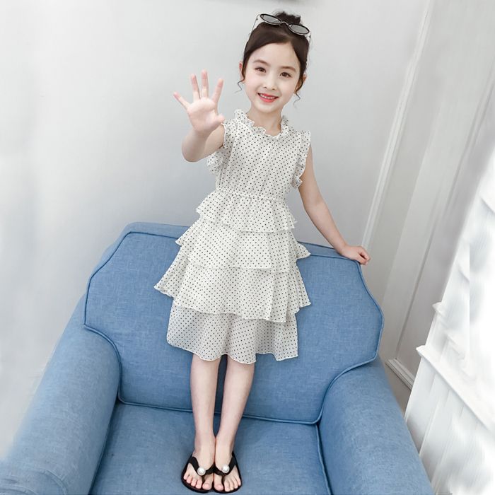 Girl's dress summer net red foreign style mesh sling skirt 2020 new Korean princess skirt long skirt