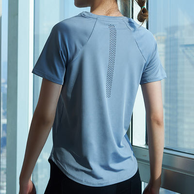 126226/夏季新款韩版运动上衣短袖宽松瑜伽服健身服跑步速干T恤美背透气