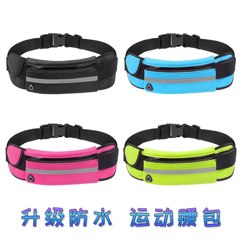 Sports waist bag men's and women's fashion new outdoor running fitness multifunctional waterproof small belt bag kettle mobile phone bag