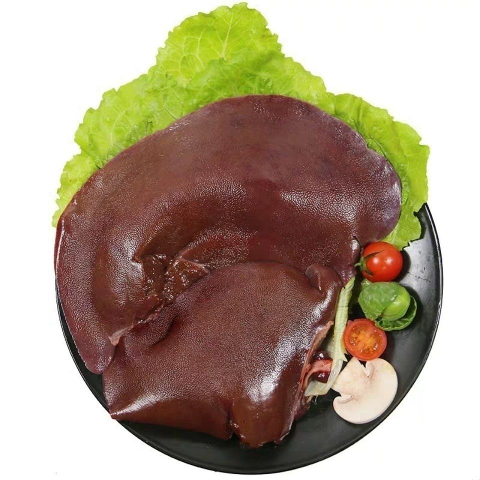 猪肝 冷冻新鲜猪肝 整副肝 饭店食堂均可用 一箱20斤江浙沪皖包邮