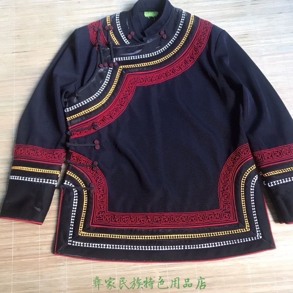 凉山彝族服装纯手工男士上衣外套2020新款包邮民族风男装