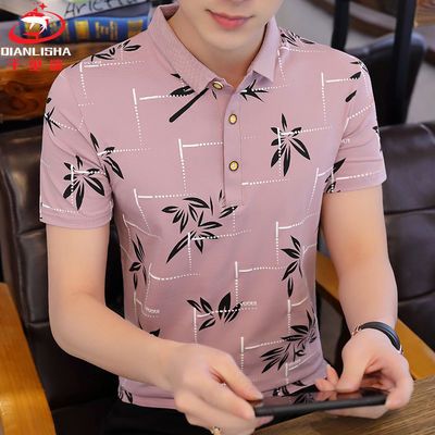 6820/【千里鲨】95%棉夏季男士短袖POLO衫韩版时尚潮流半袖翻领T恤衫男