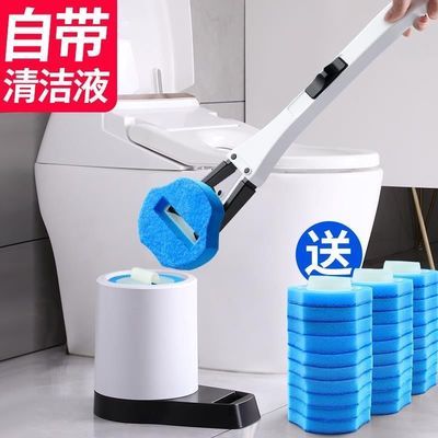 13905/一次性马桶刷套装卫生间清洁无死角家用神器可抛替换头洗厕所刷子