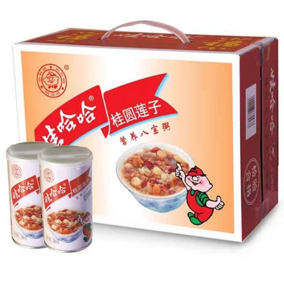 娃哈哈桂圓蓮子八寶粥360g12瓶營養速食即食早餐粥整箱批發包郵