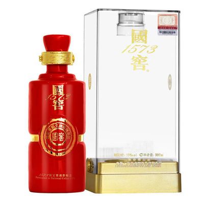 泸州老窖 国窖1573 红瓷瓶手工版53度 500ml 浓香型白酒