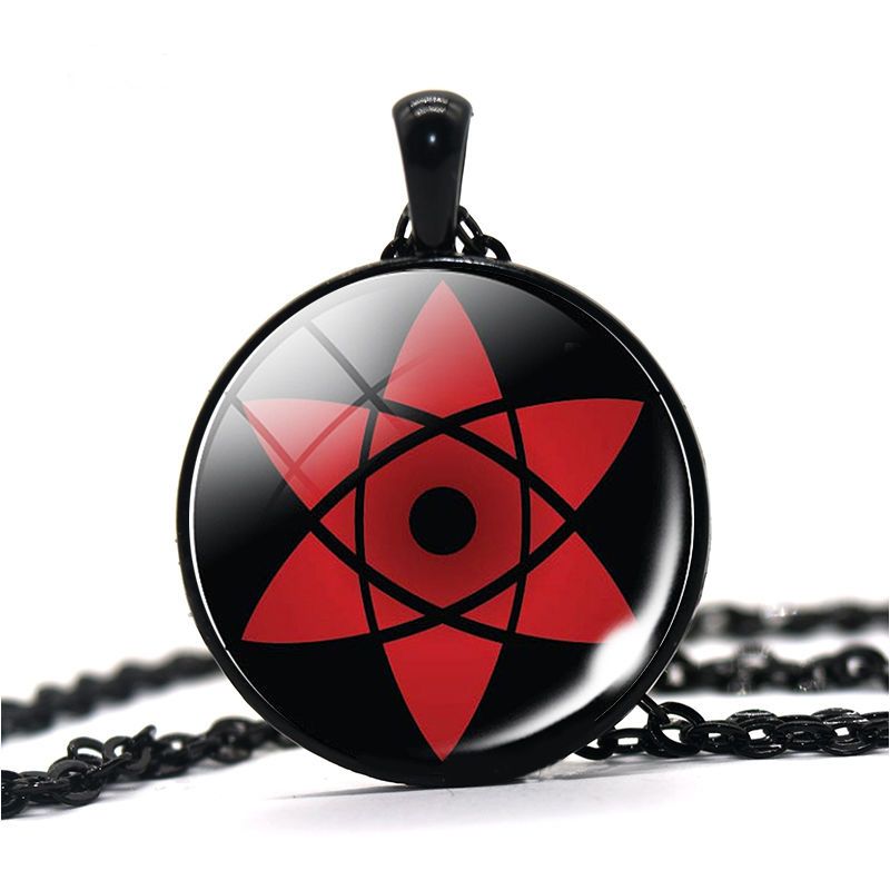 创意火影忍者写轮眼项链天照月读动漫回忆向男女学生生日礼物