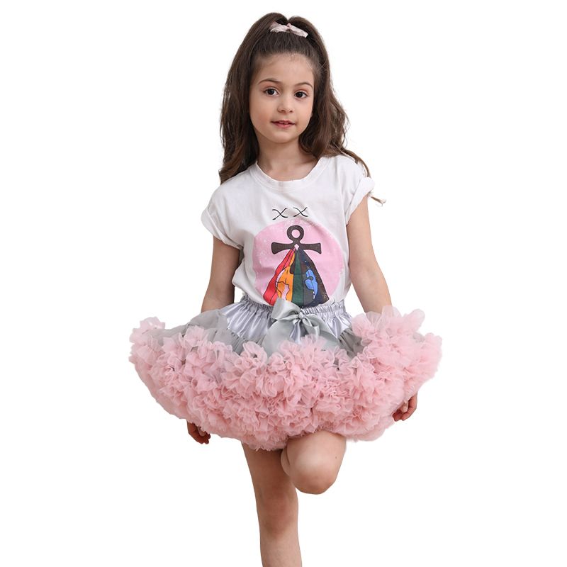 European and American parent-child pompous skirt girl's half length skirt children's princess skirt half length skirt Lolita skirt support boneless skirt support