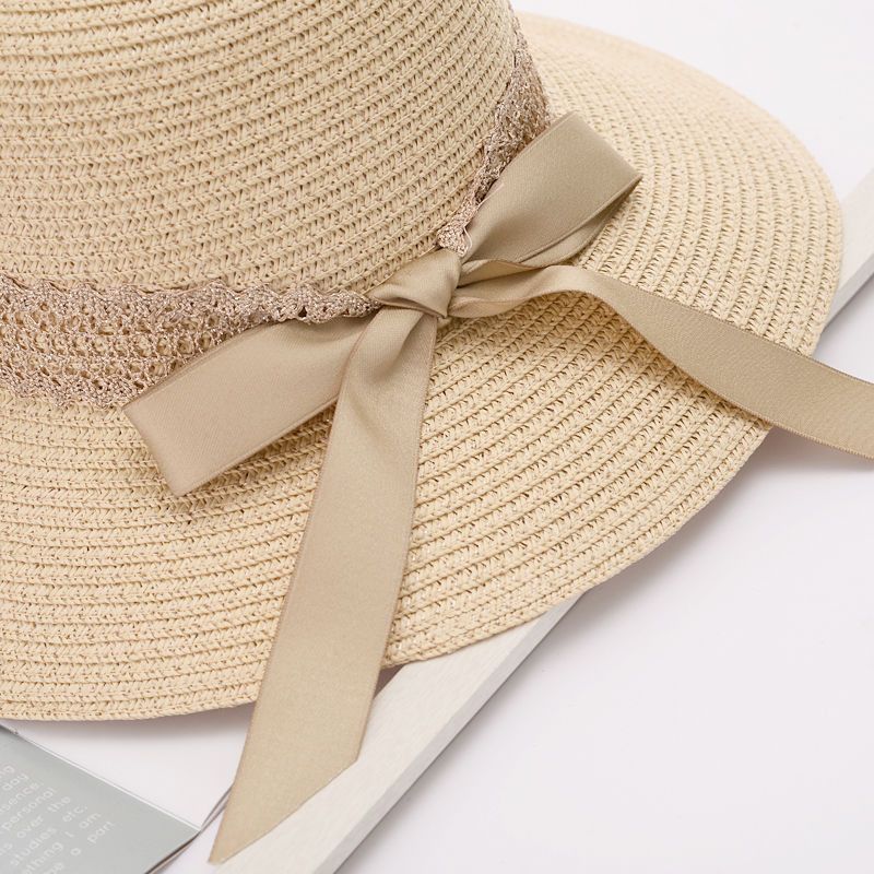 草帽女防晒夏天太阳帽百搭可折叠盆帽防紫外线遮阳帽韩版沙滩帽