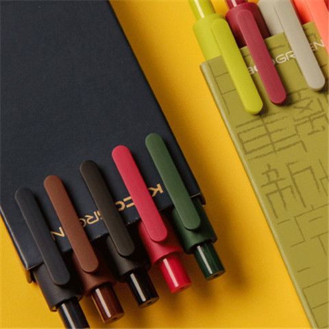 kacopure书源简约05mm中性笔国风复古色莫兰迪色马卡龙色中性笔