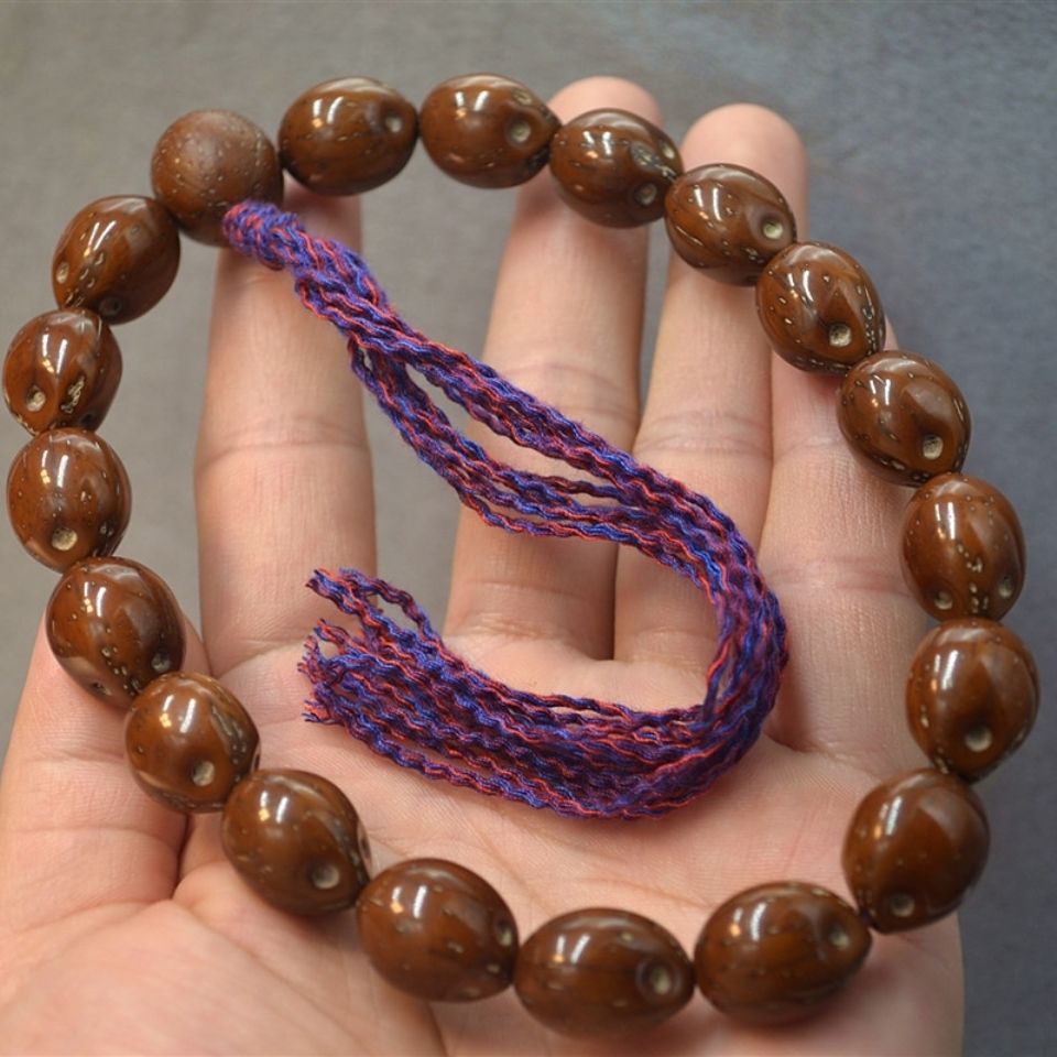 天然紫金招财鼠菩提手串三眼金猪菩提子手链佛珠藏饰挂件招聚财运