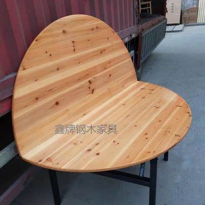 家用大圆桌酒店圆桌实木杉木折叠圆餐桌实木圆桌可折叠折叠圆桌面